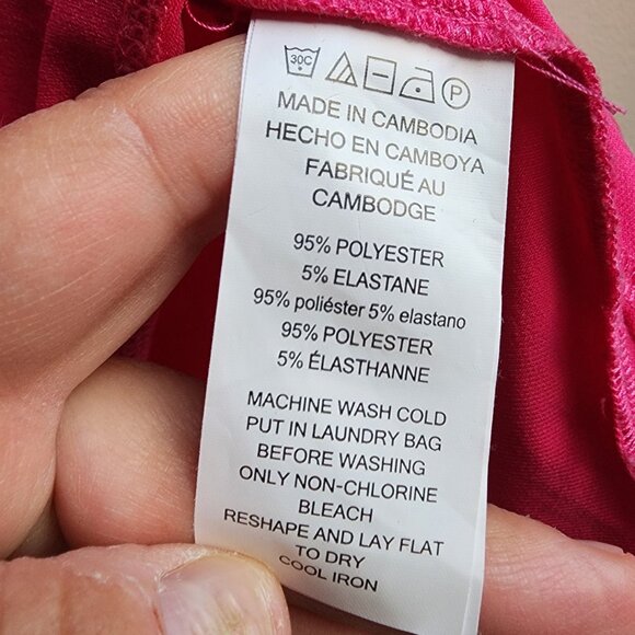 MICHAEL Michael Kors Hot Pink Zip-Up Blouse Size Large - Picture 12 of 14